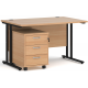 Maestro Straight Desk with Under Desk Pedestal